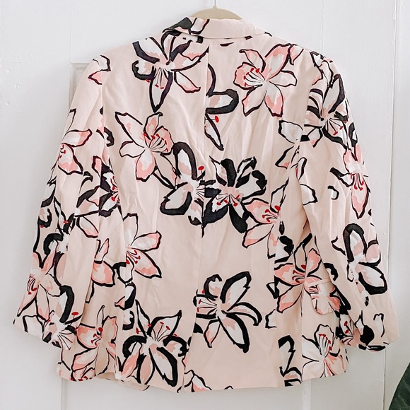 Kate spade Tiger lily print one-button blazer - Picture 3 of 4